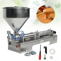 Liquid Paste Filling Machine Pneumatic Bottle Pack Piston Filler   40L Hopper CE