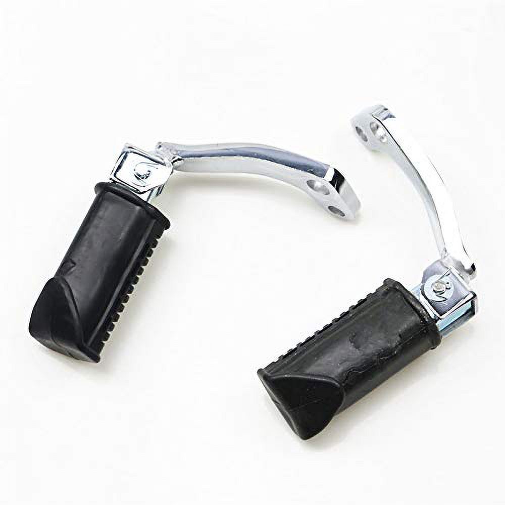 Black Front Footrests Foot Pegs Foot Pedals For Off Road Suzuki GN125 GN-125