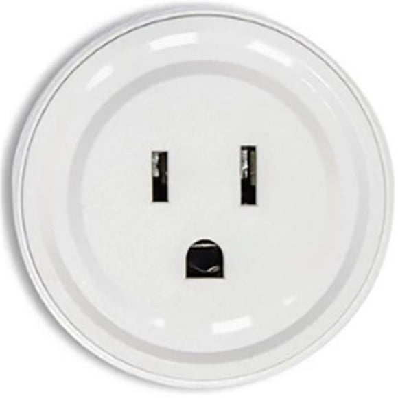 Bazz PLGWFW1 2.12 Po. Prise Programmable Murale Simple Wi-Fi, Blanc