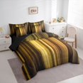 thumbnail image 3 of Homewish Neon Striped 7-Piece Bedding Comforter Set,Modern Geometric Artistic King Bedding Sets,Yellow Black Bed Sheets For Girls Boys,Ultra Soft Home Decor Reversible, 3 of 8
