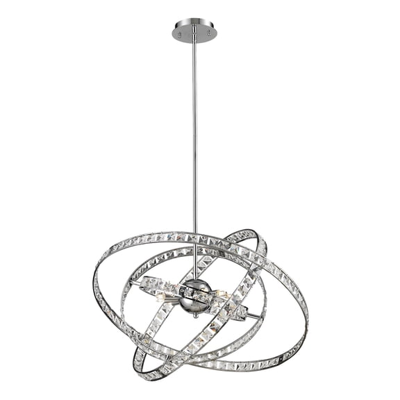 82030/6-Elk Home-Saturn - 6 Light Chandelier in Modern/Contemporary Style with Mid-Century and Luxe/Glam inspirations - 29.5 Inches tall and 24 inches