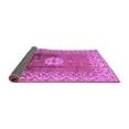 thumbnail image 2 of Ahgly Company Indoor Square Oriental Purple Industrial Area Rugs, 7' Square, 2 of 4