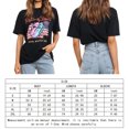 thumbnail image 3 of Camiseta Labios Bandera Americana Lady American Flag Blusas Camisas Cuello redondo Suelto Streetwear Traje (Negro L) Cgtredaw Para estrenar, 3 of 6