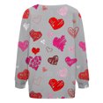 thumbnail image 4 of Women's Valentine Cardigan Lightweight Crew Neck Heart Printed Coat, 4 of 5