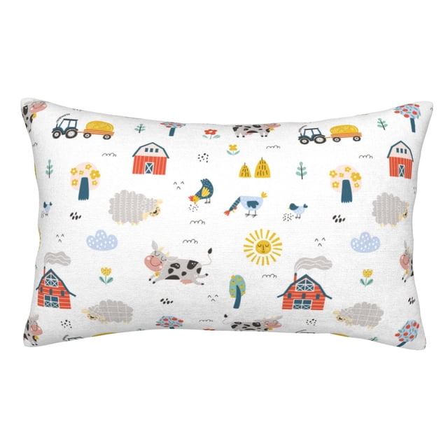 Balery Farm Animals Funda de Cojín Estampada, Regalos para Mujeres, Regalos de Amor para Ella, Regalos para Novia o Esposa, Funda de Almohada-20"x30"