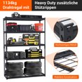 thumbnail image 2 of 5-Tier Heavy Duty Garage Storage Shelving Unit, 2500 LBS Capacity Adjustable Metal Industrial Rack, 2 of 32
