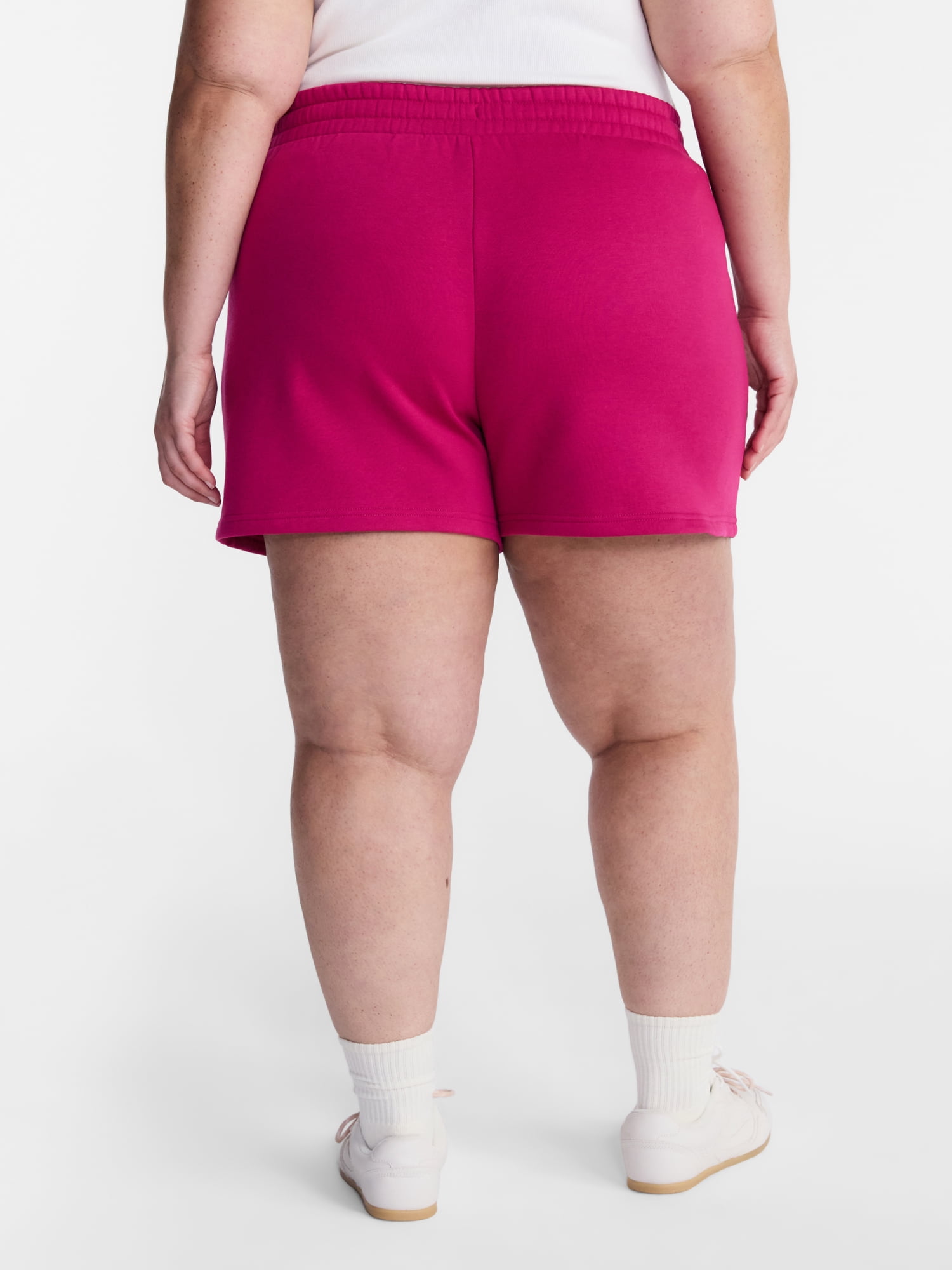 Terra & Sky Women's Plus Size Fleece Shorts, Sizes 0X-5X