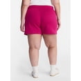 thumbnail image 3 of Terra & Sky Women's Plus Size Fleece Shorts, Sizes 0X-5X, 3 of 5