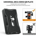 thumbnail image 6 of K&F Concept Aluminium Quick Release Plate with Standard 1/4" Screw for Arca Swiss Camera Tripod Ball Head pack of 2, 6 of 9