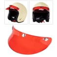 thumbnail image 3 of Visera de Visera de Casco Abierta Vintage Protección Contra de 3 Broches, El Tamaño Se la la adaptaciónción a La Mayoría Cascos Abie - Rojo Rojo transparente Yotijar visera de visera vintage, 3 of 10