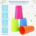thumbnail image 6 of NOGIS 12 Pack Reusable Kids Plastic Cups, 5.6 oz Children Drinking Cups Tumblers, Plastic Tumblers, Unbreakable Plastic Drinking Glasses - Colorful Stackable Party Cups Set (Pack 12-5.6oz), 6 of 8