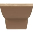 thumbnail image 2 of 5"W x 10"D x 5"H Wide Crestline Rough Cedar Woodgrain TimberThane Corbel, Primed Tan, 2 of 6