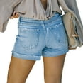 thumbnail image 6 of IROINNID Women's Casual Summer EL Leisure Denim Shorts Streetwear, 6 of 8
