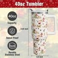 thumbnail image 6 of 40 oz Christmas Tumblers with Handle and Straw, Gnome Corgi 40oz Stainless Steel Vacuum Insulated Travel Coffee Mug Cup Water Bottle, Christmas Decor Stuff Accessories Gifts for Women, 6 of 6