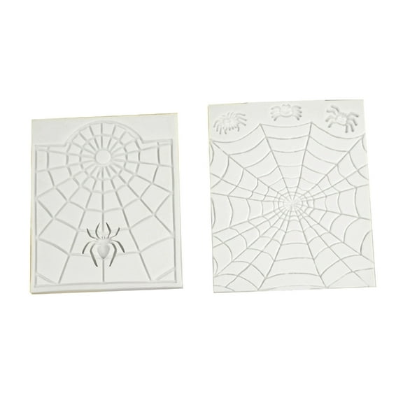 2Pcs/set Spiders Web Silicone Mold Fondant Mold Spiderwebs Cake Decoration Baking Mold Multifunctional Craft