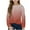 Wine, variant on Qingpeng Girls Casual Twist Front Lightweight Crewneck Long Sleeve Crop Tops Pullover Tees