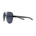 thumbnail image 3 of Mens Xloop 90s Classic Officer Cop Sport Rectangle Metal Sunglasses All Black, 3 of 4