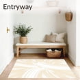 thumbnail image 3 of ODIKA 4'x6' Machine Washable Non-Slip Area Rug, Modern Brushstroke Textured Artisan High Traffic Rug, Beige, 544535, 3 of 5