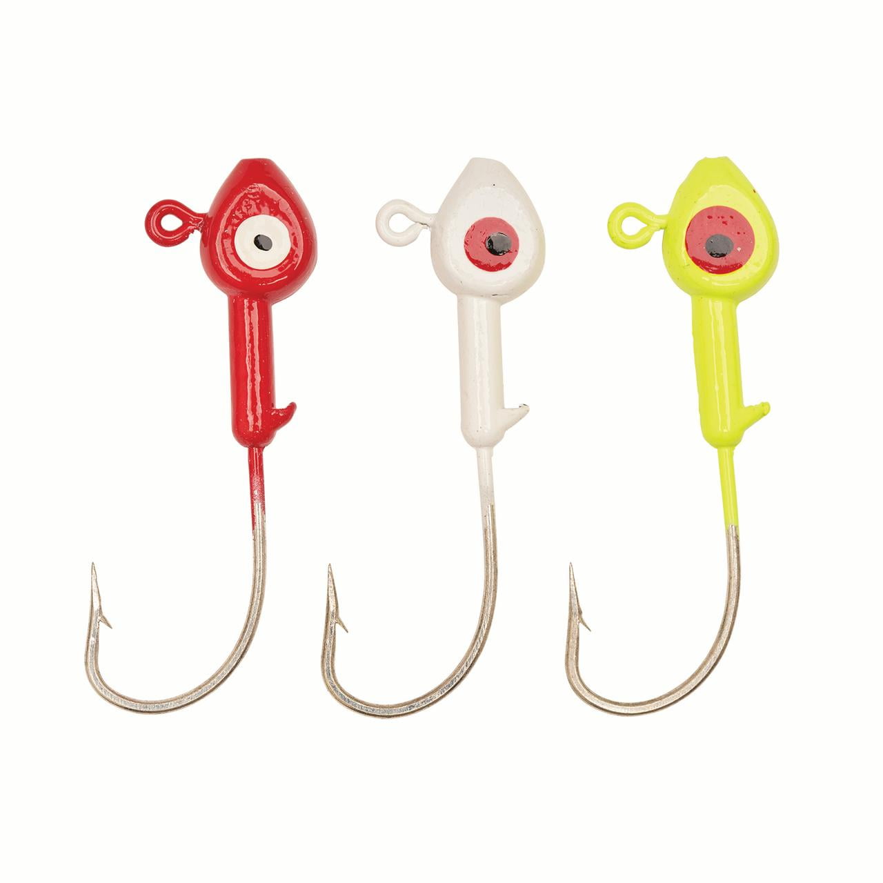 (2 pack) Eagle Claw Lazer Sharp Saltwater Fish Head Fishing Hook, Assorted, 3/8 oz., SWFH38-AST