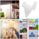 thumbnail image 3 of Clips de puerta de congelador de plástico Instalación fácil Estantería del refrigerador soportes de congelador para congeladores en el hogar y los congeladores comerciales, 3 of 5