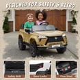 thumbnail image 6 of Lexus GX550 24V Kids Ride-On Car, 2-Seater Electric Toy Car with Parent Remote Control, High Speed 3.73MPH, LED Lights & Bluetooth Music for Boys Girls Ages 3-8, Brown, 6 of 17