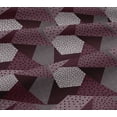thumbnail image 4 of oneOone Cotton Jersey Chocolate Brown Fabric Dot|Check & Triangle Geometric Sewing Craft Projects Fabric Prints By Yard 58 Inch Wide, 4 of 4