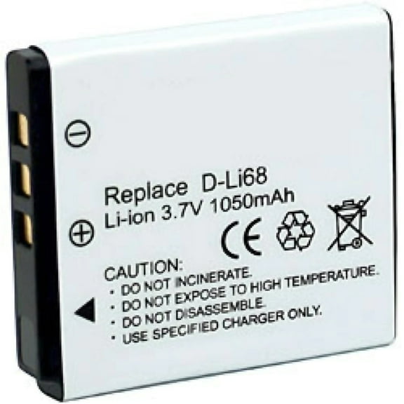 Batteries N Accessories BNA-WB-DLi68 Digital Camera Battery - Li-Ion, 3.7V, 1050 mAh, Ultra High Capacity Battery - Replacement for Pentax D-Li68, Fuji NP-50, Kodak KLIC-7004 Battery