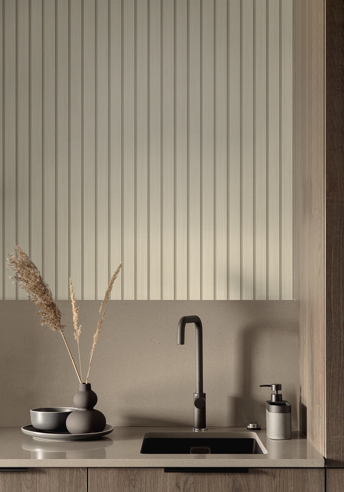 Stacy Garcia Home Faux Wooden Slats Peel and Stick Wallpaper