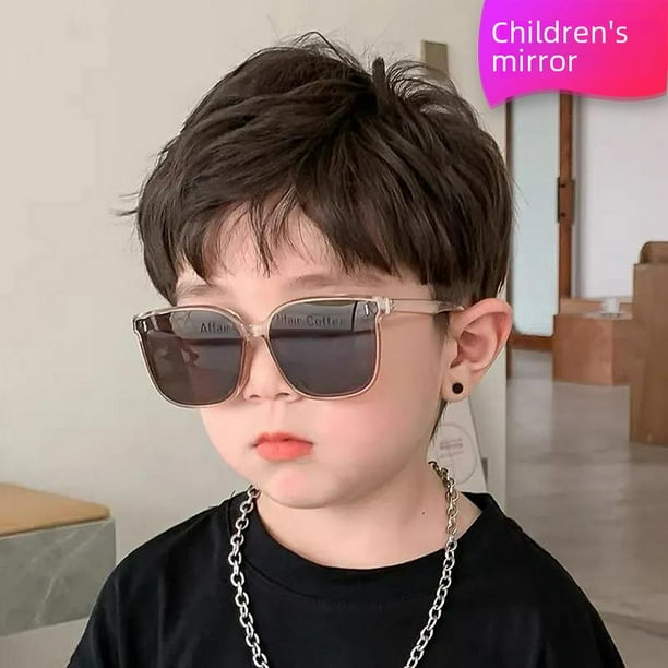 Gafas de sol de estilo coreano para ninos y ninas gafas de sol de moda para tiro callejero gafas de proteccion solar a prueba de rayos UV moda Bodega Aurrera en