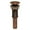 Antique Copper, variant on Decorative Pop-up Mushroom Drain with Overflow - Polished Chrome