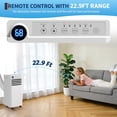 thumbnail image 3 of Portable Air Conditioner 10000 BTU, 5-in-1 Portable AC Unit with Cool, Fan, Dry & Remote Control, Cools Up to 450 Sq Ft, 24H Timer for Home Office Bedroom Dorm, 3 of 9