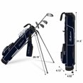 thumbnail image 2 of RUTHNISSI Golf Stand Bag, Lightweight Golf Easy Carry Bag with Padded Strap，Durable Pitch n Putt Golf Bag , Practice Ranger Sunday Golf Bag for Men&Women，par 3, 2 of 5