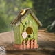 thumbnail image 5 of Casa de pájaros colgante para exteriores, novedosa caja nido rústica para casa de campo, decorativa Verde, 5 of 9