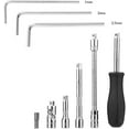 thumbnail image 3 of 46 In 1 Pcs Tool Kit & Screwdriver Socket Set | Hand Tool Kit, Wrench Set, Multi-Purpose Combination Tool Case | Precision Socket Set, Tool Kit Set For All Bike Repair | Mechanical Tool, 3 of 4