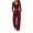 Wine, variant on 2 Piece Sets for Women Casual Active Long Sleeve Top Drawstring Elastic Waist Wide Leg Pants Winter Workout Sets Airport Lounge Outfit with Pockets