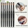 thumbnail image 6 of 100% Kolinsky Acrylic Nail Brush Size 8,Professional Acrylic Nail Brushes for Acrylic Application Round Head Nail Art Brush for Acrylic Powder Wood Handle for DIY Home Salon, 6 of 6