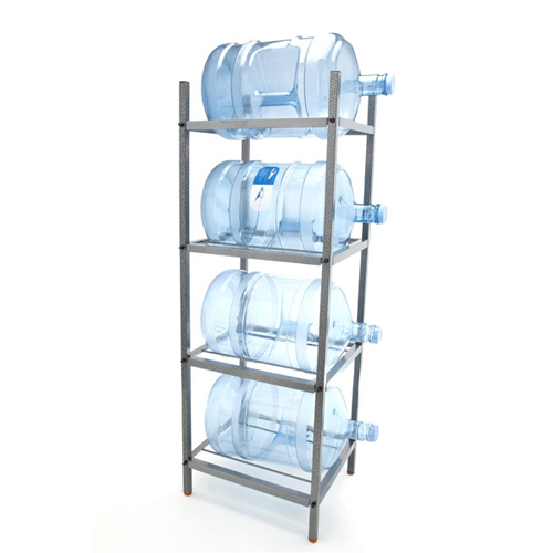 Bluewave Lifestyle PKSM443 4Step Metal Bottle Storage Rack Holds 4