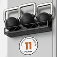 thumbnail image 4 of 16.9 Inch Wide Large Capacity Magnetic Spice Rack for Refrigerator, 4 Pack Metal Fridge Shelf, Black, 4 of 6