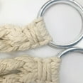thumbnail image 2 of Hanging Chair Macrame Swing Chair Macrame Hanging Chair Hammock Chair Macrame Swing Knitted Mesh Hanging Chair For Terrace Balcony Garden Living Room Beige, 2 of 8