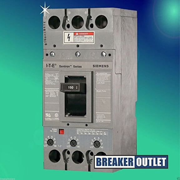 Siemens FXD63L150 3 Pole 150 Amp 600v 35kA Sentron Circuit Breaker FXD