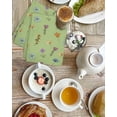 thumbnail image 4 of Spring Flowers Kitchen Dish Towels for Drying Dishes Set of 4, Pink Yellow Wildflowers Country Plants Green Waffle Weave Microfiber Hand Tea Bathroom Towels Quick Dry & Absorbent Towel 15.7x23.6, 4 of 7