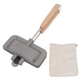 thumbnail image 2 of Double Sided Frying Pan, Small Portable Non Stick Pan, Grilled Cheese  Maker, Kitchen Tool For Breakfast  Panini, 2 of 8