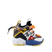 Anthony Wang Hidden Wedge Chunky Clear Sole Hidden Platform Sneakers in Multi