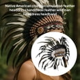 thumbnail image 1 of Tocado de plumas indias, accesorio fotográfico para disfrazarse, festivales y mascaradas., 1 of 10