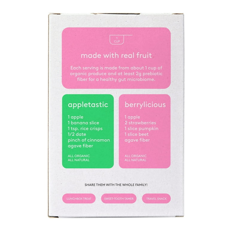 Kencko Organic Fruit Snacks Variety Pack, Berrylicious and