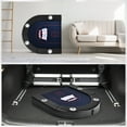 thumbnail image 4 of RayChee 8 Player Foldable Poker Table, Folding Texas Holdem Table, Portable Casino Table for Game Room with Padded Rails and Cup Holders (Black, 71 inch), 4 of 9