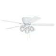 thumbnail image 6 of Brayton White Transitional 3-Light Flush Mount Ceiling Fan with Light Kit, Pull Chain, Reversible Blades, 6 of 8