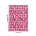 thumbnail image 3 of SLYNSHome Halloween Throw Blanket Pink Skull Daisy Pattern Soft Flannel Fleece Cozy Lightweight Decorative Blanket For Couch Sofa Bed Summer Patio Pool Home Decor, 3 of 6