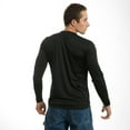 thumbnail image 4 of RapDom Rapid Cool Performance Breathable Crew Mens Tee [Long Sleeve - Black - XL], 4 of 5