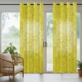thumbnail image 5 of Outdoor Curtains for Patio Waterproof, Boho Flowers Outdoor Privacy Panels Grommet, Yellow Floral Vintage Bohemian Watercolor Blackout Outside Curtains for Porch/Cabana 54"x108", 2 Panels, 5 of 8